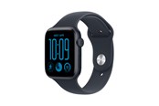 Smartwatch, zegarek i opaska sportowa - Apple Watch SE 3 GPS + Cellular 44mm Midnight Aluminium Case with Navy Blue Sport Band - S/M - MJLQ4QN/A