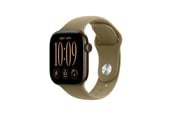 Smartwatch, zegarek i opaska sportowa - Apple Watch Series 12 GPS 42mm Dark Bronze Aluminium Case with Olive Sport Band - S/M - MJEF4QN/A