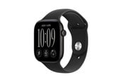 Smartwatch, zegarek i opaska sportowa - Apple Watch Series 12 GPS 46mm Black Aluminium Case with Black Sport Band - S/M - MJEK4QN/A