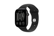 Smartwatch, zegarek i opaska sportowa - Apple Watch Series 12 GPS 46mm Black Aluminium Case with Black Sport Band - M/L - MJEL4QN/A