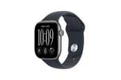 Smartwatch, zegarek i opaska sportowa - Apple Watch Series 12 GPS + Cellular 42mm Space Grey Aluminium Case with Navy Blue Sport Band - S/M - MJFX4QN/A