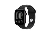Smartwatch, zegarek i opaska sportowa - Apple Watch Series 12 GPS + Cellular 42mm Black Aluminium Case with Black Sport Band - S/M - MJG04QN/A