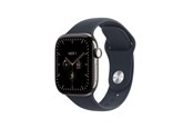 Smartwatch, zegarek i opaska sportowa - Apple Watch Series 12 GPS + Cellular 42mm Natural Titanium Case with Navy Blue Sport Band - M/L - MJGG4QN/A
