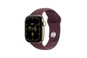 Smartwatch, zegarek i opaska sportowa - Apple Watch Series 12 GPS + Cellular 42mm Radiant Gold Titanium Case with Burgundy Sport Band - M/L - MJGK4QN/A