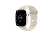 Smartwatch, zegarek i opaska sportowa - Apple Watch Series 12 GPS + Cellular 42mm Pearl White Ceramic Case with Sand Sport Band - S/M - MJGW4QN/A
