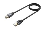 Kabel sieciowy - Unitek network cable - 1.5 m - black - Czarny - 1m - C18149AGY03-1.5M