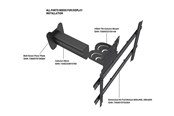 Uchwyty ścienne, uchwyty AV i meble AV - Multibrackets M Pro Series mounting component - 30 cm - black - Max - recommended for - 7340234815784