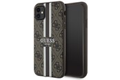 Telefon - Pokrowiec i etui - GUESS GUHMN61P4RPSW iPhone 11 / Xr brown/brown hardcase 4G Printed Stripes MagSafe - 3666339119713