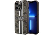 Telefon - Pokrowiec i etui - GUESS GUHMP13LP4RPSW iPhone 13 Pro / 13 6.1" brown/brown hardcase 4G Printed Stripes MagSafe - 3666339119751