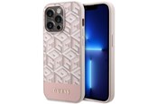 Telefon - Pokrowiec i etui - GUESS GUHMP14LHGCFSEP iPhone 14 Pro 6.1" pink/pink hard case GCube Stripes MagSafe - 3666339112523