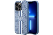 Telefon - Pokrowiec i etui - GUESS GUHMP14LP4RPSB iPhone 14 Pro 6.1" blue/blue hardcase 4G Printed Stripes MagSafe - 3666339119997