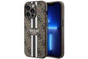 Telefon - Pokrowiec i etui - GUESS GUHMP14LP4RPSW iPhone 14 Pro 6.1" brown/brown hardcase 4G Printed Stripes MagSafe - 3666339119799