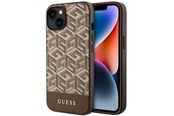 Telefon - Pokrowiec i etui - GUESS GUHMP14MHGCFSEW iPhone 14 Plus 6.7" brown/brown hard case GCube Stripes MagSafe - 3666339112479