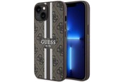 Telefon - Pokrowiec i etui - GUESS GUHMP14SP4RPSW iPhone 14 6.1" brown/brown hardcase 4G Printed Stripes MagSafe - 3666339119775