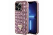 Telefon - Pokrowiec i etui - GUESS GUHCP14LHDGTPP iPhone 14 Pro 6.1" pink/pink hardcase Rhinestone Triangle - 3666339120115
