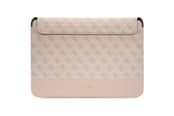 Akcesoria komputerowe - GUESS 4G Stripe Metal Logo case for a 14" laptop - pink - 3666339110871