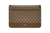 Akcesoria komputerowe - GUESS 4G Stripe Metal Logo case for a 14" laptop - brown - 3666339110833