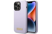 Telefon - Pokrowiec i etui - GUESS GUHMP14LSBPLU iPhone 14 Pro 6.1" purple/purple hard case Silicone Logo Plate MagSafe - 3666339070403