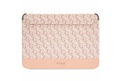 Akcesoria komputerowe - GUESS GCube Stripes case for a 14" laptop - pink - 3666339112387
