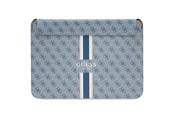 Akcesoria komputerowe - GUESS 4G Printed Stripes cover for a 14" laptop - blue - 3666339120573