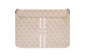 Akcesoria komputerowe - GUESS 4G Printed Stripes cover for a 14" laptop - pink - 3666339120559