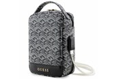 Torba, plecak i pokrowiec na laptopa - GUESS Bag GUHBHGCFSEK Organizer black/black GCube Stripe - 3666339120252
