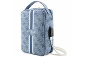Torba, plecak i pokrowiec na laptopa - GUESS Bag GUHBP4RPSB Organizer blue/blue 4G Printed Stripes - 3666339120320