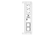 Kabel zasilający (zewnętrzny) - Bachmann DESK 1 - power strip - 902.0245