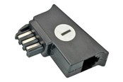 Kabel sieciowy - Roline Secomp phone adaptor - black - Czarny - 12.01.0505
