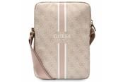 Torba, plecak i pokrowiec na laptopa - GUESS Bag GUTB10P4RPSP 10" pink/pink 4G Stripes Tablet Bag - 3666339120467