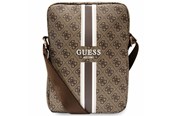 Torba, plecak i pokrowiec na laptopa - GUESS Bag GUTB10P4RPSW 10" brown/brown 4G Stripes Tablet Bag - 3666339120443