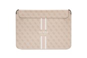 Akcesoria komputerowe - GUESS 4G Printed Stripes cover for a 16" laptop - pink - 3666339120566