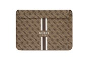 Akcesoria komputerowe - GUESS 4G Printed Stripes cover for a 16" laptop - brown - 3666339120542