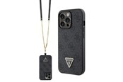 Telefon - Pokrowiec i etui - GUESS GUHCP13LP4TDSCPK Case for iPhone 13 Pro / 13 - Black Crossbody 4G Metal Logo - 3666339146740