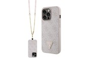 Telefon - Pokrowiec i etui - GUESS GUHCP13LP4TDSCPP case for iPhone 13 Pro / 13 - pink Crossbody 4G Metal Logo - 3666339147167