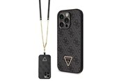 Telefon - Pokrowiec i etui - GUESS GUHCP14LP4TDSCPK case for iPhone 14 Pro - black Crossbody 4G Metal Logo - 3666339146788