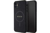Telefon - Pokrowiec i etui - GUESS GUHMN61PSAHMCK case for iPhone 11 / Xr - black Saffiano MagSafe - 3666339155667