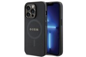 Telefon - Pokrowiec i etui - GUESS GUHMP14LPSAHMCK case for iPhone 14 Pro - black Saffiano MagSafe - 3666339155742