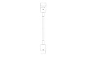 Kabel zasilajacy (zewnetrzny) - Bachmann - power extension cable - IEC 60320 C20 to IEC 60320 C19 - 1 m - 356.1733