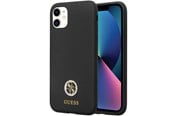 Telefon - Pokrowiec i etui - GUESS GUHCN614DGPK Case for iPhone 11 / Xr - Black Silicone Logo Strass 4G - 3666339148386
