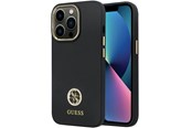 Telefon - Pokrowiec i etui - GUESS GUHCP13LM4DGPK case for iPhone 13 Pro / 13 - black Silicone Logo Strass 4G - 3666339148423
