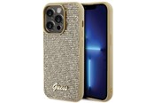Telefon - Pokrowiec i etui - GUESS Disco Metal Script case for iPhone 15 Pro - gold - 3666339173593