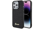 Telefon - Pokrowiec i etui - GUESS Disco Metal Script case for iPhone 15 Pro - black - 3666339173456
