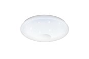 Lampy - EGLO VOLTAGO 2 plafon Ø38 cm inkl. pilot, biały z efektem kryształowym - 95972