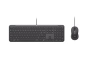 Klawiatura - Logitech Signature Slim Wired Combo MK620 for Business - Zestaw klawiatura i mysz - Francja - Szary - 920-013344