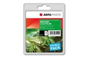 Tusz, toner i material eksploatacyjny - Agfa Photo Multi pack - 2-pack - black - compatible - ink cartridge (alternative for: Brother LC127XLBKBP2) - APB127BDUOD