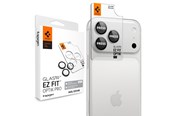 Telefon - szklo ochronne - Spigen Glass tR EZ Fit Optik Pro 2 Pack - silver - iPhone 18 Pro Max/18 Pro - AGL12046