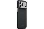 Telefon - Pokrowiec i etui - PITAKA Edge Case - Black/Grey Twill - iPhone 18 Pro Max/17 Pro Max - KI1801PM