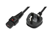 Kabel zasilający (wewnętrzny) - MicroConnect - power cable - Type G to power IEC 60320 C13 - 2 m - MC-UKC132B