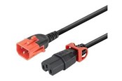 Kabel zasilający (wewnętrzny) - MicroConnect - power cable - IEC 60320 C15 to IEC 60320 C14 - 2 m - MC-DUALC14C15-2M